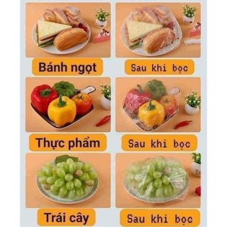 (Loại Đủ) Set 100 Màn Bọc Thực Phẩm Gấu(Hàng Đủ) ( Bao 200 )