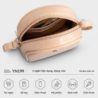 Túi đeo chéo da nữ mini vân da cá sấu Yuumy Seasand YN199