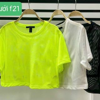 Crop lưới f121 3 màu size ml mới nhất 2024 Thể Thao cao cấp Siêu Đẹp Giá Sỉ,