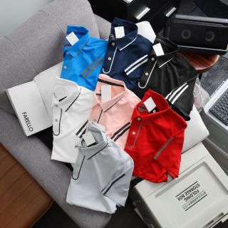 Polo adid2as vải thun poly xuất dư, 105k co dãn 4c,thoáng mát.công nghệ ép boding cao cấp . Size smlxlxxl Ri 12221 giá sỉ