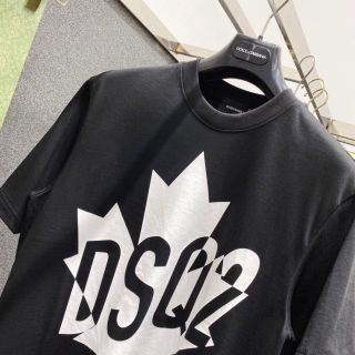 Áo phông nam nữ in hình lá phong DSQ2 .Áo Thun Nam Nữ Unisex 2 Màu đen trắng cổ bo dày dặn cao cấp boy phố 2024