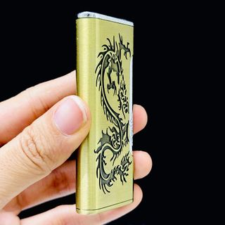 BẬT LỬA KHÈ BẤM NGANG KHẮC CHÌM HÌNH RỒNG - XÀI GAS