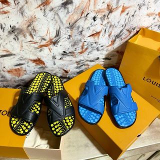 Dép Da "L V" Nam Hàng Siêu Cấp Like Authentic 1.1