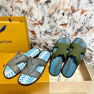 Dép Da "L V" Nam Hàng Siêu Cấp Like Authentic 1.1