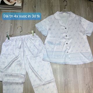 pijama xước dài Tay ngắn