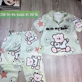 pijama xước dài Tay ngắn