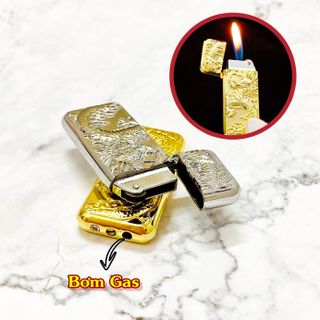 BẬT LỬA GAS ĐÁ HÌNH RỒNG VÀNG RỒNG BẠC – XÀI GAS