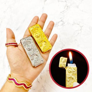 BẬT LỬA GAS ĐÁ HÌNH RỒNG VÀNG RỒNG BẠC – XÀI GAS