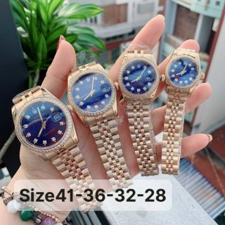 ĐỒNG HỒ NAM NỮ ROLEXX NIỀNG ĐÁ FULL THÉP KÍNH SAPPHIRE CHỐNG TRẦY XƯỚC