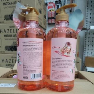 Sữa Tắm Purite Hoa Anh Đào Chai 850ml KM Chai 250gr (Thùng 13 Combo)