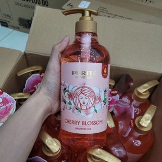 Sữa Tắm Purite Hoa Anh Đào Chai 850ml KM Chai 250gr (Thùng 13 Combo)
