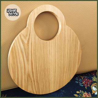 Thớt gỗ trang trí Homie Décor KT01-Kích thước 32 x 27cm - Thiết kế hiện đại, an toàn cho sức khỏe, kháng khuẩn chống mốc