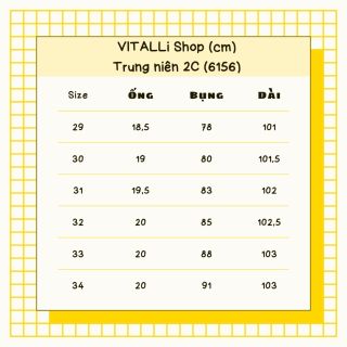 Quần Trung Niên không ly 6156