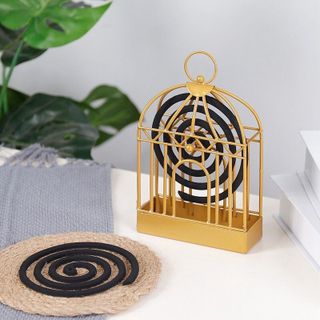 ĐẾ ĐỐT NHANG MUỖI HÌNH LỒNG CHIM - HGS