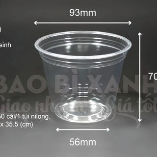 Ly nhựa PET 270ml (9oz - Ø93)