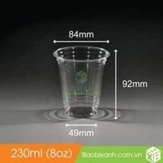 Ly nhựa PET 230ml (8oz - Ø84)