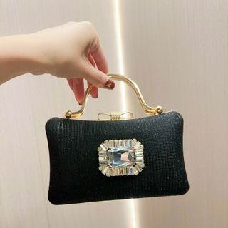 Túi xách quảng châu Cốp Đi Tiệc Đá Quai Kiềng Full Box - 02B5436  (Chuyên sỉ túi xách sll, balo, ví, thắt lưng, túi Laptop)