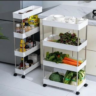 Kệ Đẩy 4 Tầng Khung Chân Inox 71x40x22