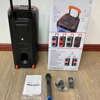 Loa Bluetooth Karaoke NDR-1095(Bass đôi 8", 1 Micro)