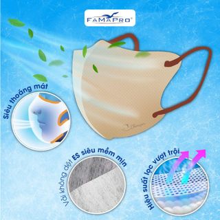 Khẩu trang Cool mask Famapro thùng 30 hộp mỗi hộp 30 chiếc đóng riêng từng cái