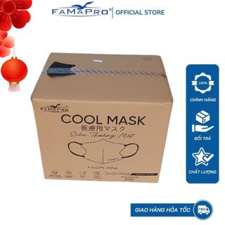Khẩu trang Cool mask Famapro thùng 30 hộp mỗi hộp 30 chiếc đóng riêng từng cái