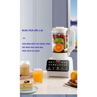 Máy Làm Sữa Hạt RULAX, Xay Nấu Đa Năng Xay Sinh Tố Nước Ép Dung Tích Lớn 1.8L Công Suất 1000W |BH 12 Tháng|
