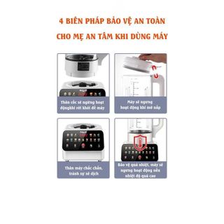 Máy Làm Sữa Hạt RULAX, Xay Nấu Đa Năng Xay Sinh Tố Nước Ép Dung Tích Lớn 1.8L Công Suất 1000W |BH 12 Tháng|