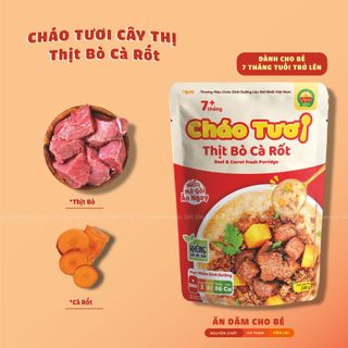 Cháo tươi Cây Thị thịt bò cà rốt 240g (Trên 7 tháng) giá sỉ