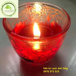 Nến bơ cốc thủy tinh lốc 5 cốc