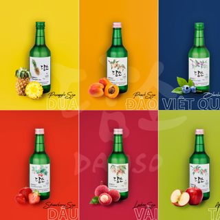 Rượu Soju Damso Hàn Quốc 360ml - Vị Nho xanh