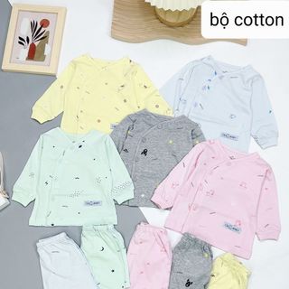 Bộ Quần Áo Dài Tay Nhiều Màu Cho Bé - 100% Cotton - CQ