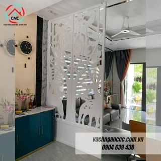 15 Mẫu vách ngăn phòng khách và bếp bằng gỗ sang trọng