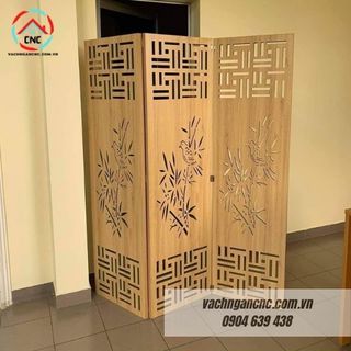15 Mẫu vách ngăn phòng khách và bếp bằng gỗ sang trọng