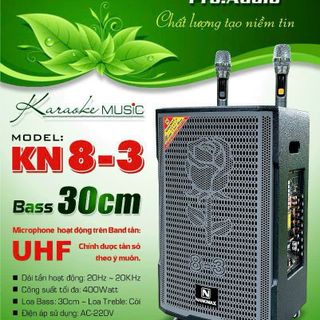 Loa Kéo Nanomax KN8-3 Bass 30cm 400w Karaoke Bluetooth giá sỉ