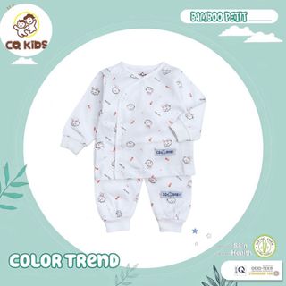 Bộ Quần Áo Dài Tay Cúc Chéo - CQ Baby 100% Cotton