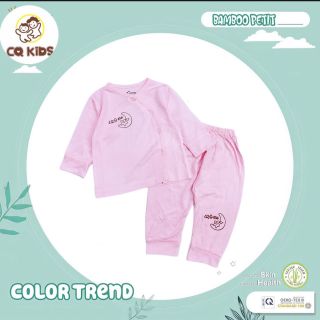 Bộ Quần Áo Dài Tay Cho Bé Cài Chéo - Chất Vải Thông Hơi - CQ Baby