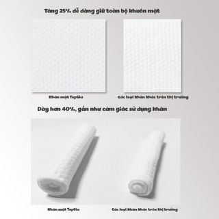 Khăn lau mặt đa năng dùng 1 lần Top Gia túi cuộn 65 tờ