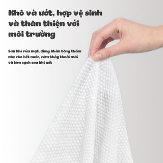 Khăn lau mặt đa năng dùng 1 lần Top Gia túi cuộn 65 tờ