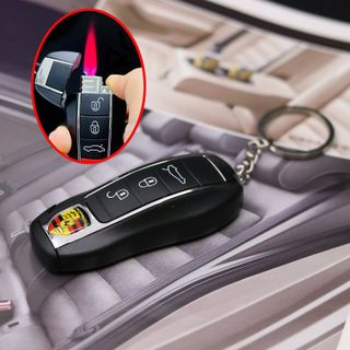 BẬT LỬA KHÈ MÓC KHOÁ XE HƠI POR.SCHE CÓ ĐÈN PIN – XÀI GAS