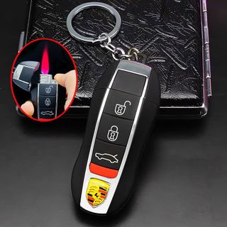 BẬT LỬA KHÈ MÓC KHOÁ XE HƠI POR.SCHE CÓ ĐÈN PIN – XÀI GAS