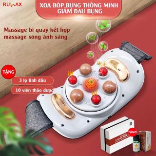 Đai Massage Bụng RULAX, Hỗ Trợ Giảm Đau Nhức, Bi Đá Kết Hợp Hồng Ngoại, Giảm Đau Bụng Cho Người Viêm Đại Tràng, Táo Bón