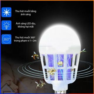 Bóng đèn bắt muỗi 2 trong 1