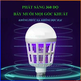 Bóng đèn bắt muỗi 2 trong 1