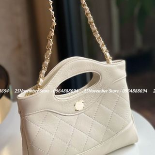 𝐓𝐔́𝐈 𝐗𝐀́𝐂𝐇  Nữ Cao Cấp 𝟐𝟒𝐂 𝐌𝐈𝐍𝐈 𝟑𝟏 𝐁𝐀𝐆 Màu Trắng