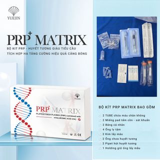 [Mới] PRP Kit tích hợp sẵn HA mang lại hiệu quả căng bóng - Huyết Tương Giàu Tiểu Cầu PRP Matrix Yuejin