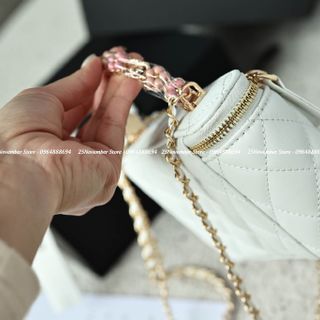 𝐓𝐮́𝐢 𝐱𝐚́𝐜𝐡 nữa cao cấp 𝐕𝐚𝐧𝐢𝐭𝐲 𝐓𝐨𝐩 𝐇𝐚𝐧𝐝𝐥𝐞 - Màu trắng