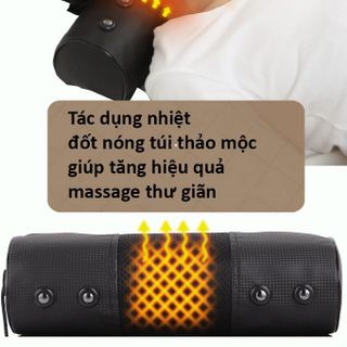 Gối Massage Hồng Ngoại Kèm Túi Khí RULAX RL04, Chất liệu Da Pu Cao Cấp | BH 12 tháng |