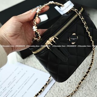 𝐓𝐮́𝐢 𝐱𝐚́𝐜𝐡 nữa cao cấp 𝐕𝐚𝐧𝐢𝐭𝐲 𝐓𝐨𝐩 𝐇𝐚𝐧𝐝𝐥𝐞 - Màu Đen