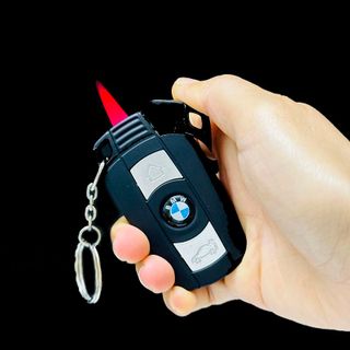 BẬT LỬA KHÈ MÓC KHOÁ XE HƠI B.M.W CÓ ĐÈN PIN - XÀI GAS