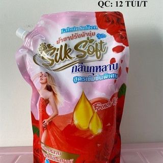 Nước Xả Vải Túi Soft Silk 1600ml Màu Đỏ (Thùng 12 Túi) giá sỉ